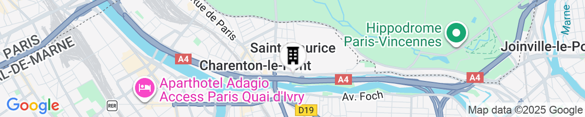 Map for City Residence PARIS SAINT-MAURICE