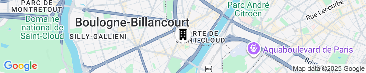 Map for Mercure Paris Boulogne Aparthotel