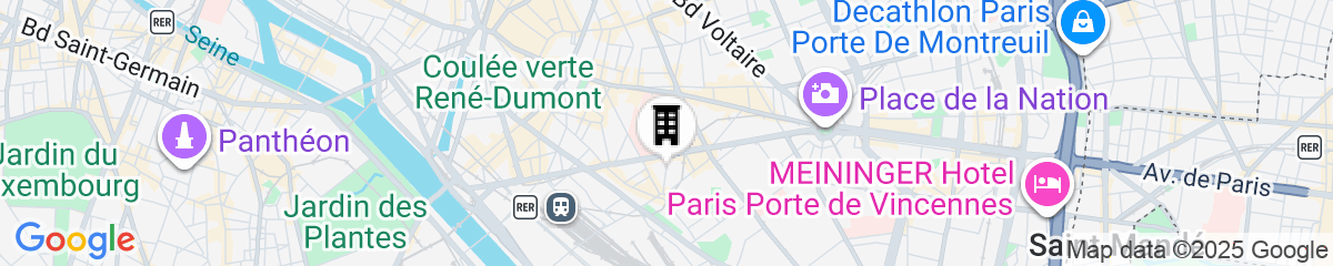 Map for Citadines Bastille Gare de Lyon Paris