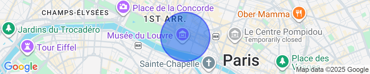 Map for Sublime and New Studio Louvre Palais-royal