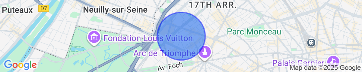 Map for Magnificent Studio - 2P - Ternes/arc de Triomphe