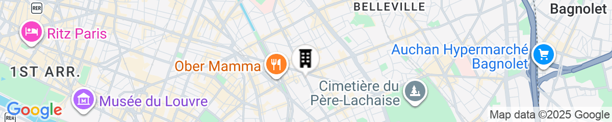 Map for Citadines République Paris