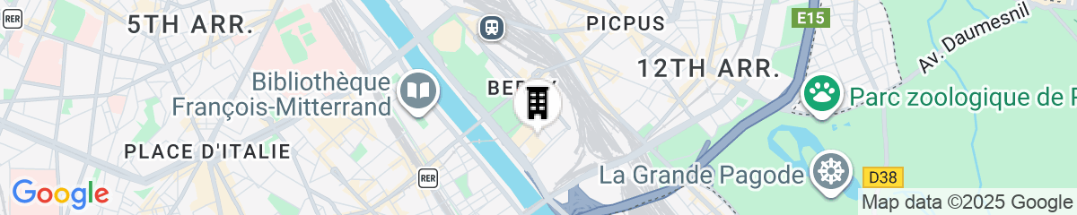 Map for Aparthotel Adagio Paris Bercy Village