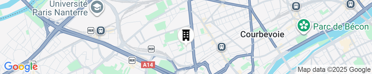 Map for Residhome Courbevoie La Défense