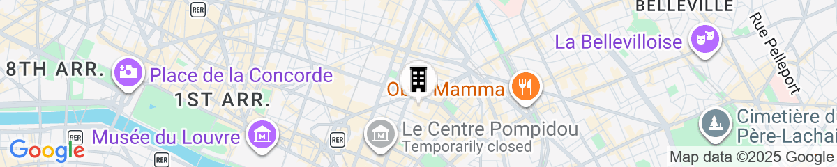 Map for Les Patios du Marais