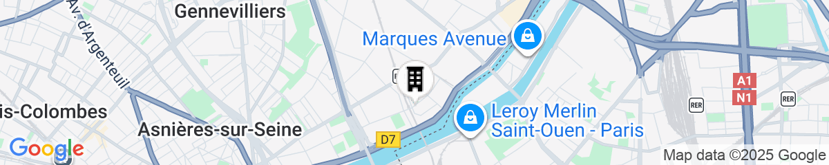 Map for Residhome Asnières