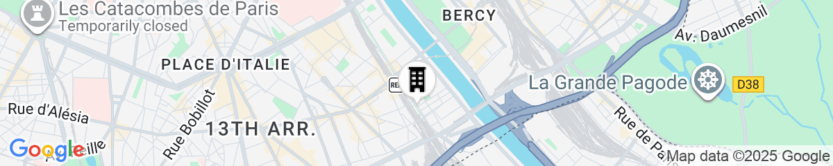 Map for Appart'City Collection Paris Grande Bibliothèque