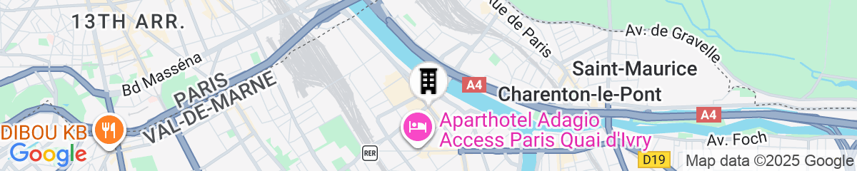 Map for City Residence Ivry