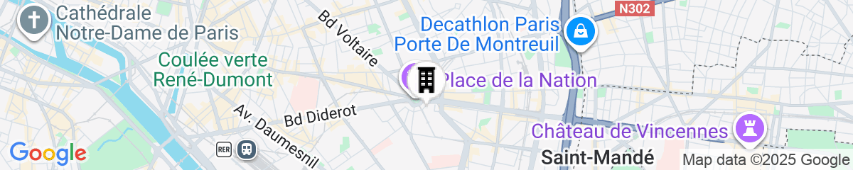 Map for The People - Paris Nation - Hostel