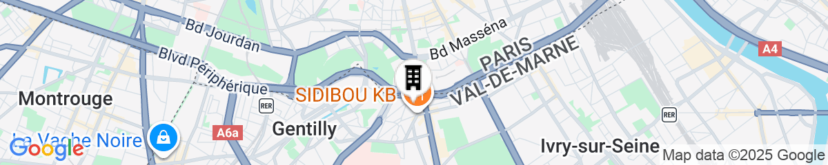 Map for Hostel HOSHO Paris Sud Porte d'Italie