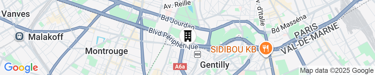 Map for JO&JOE Paris - Gentilly Hotel - Hostel