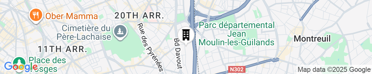 Map for Résidence Internationale de Paris