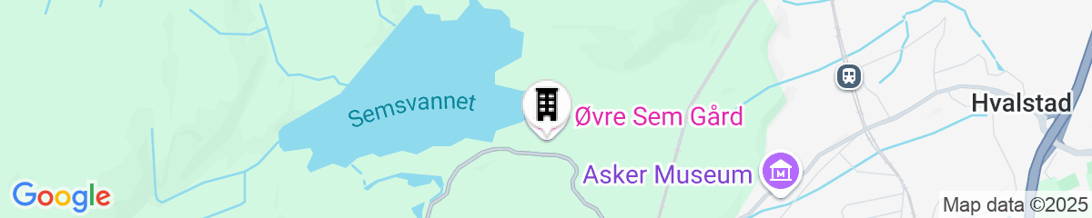 Map for Øvre Sem Gård