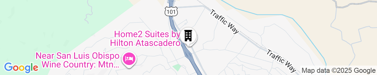 Map for Home2 Suites by Hilton Atascadero, CA