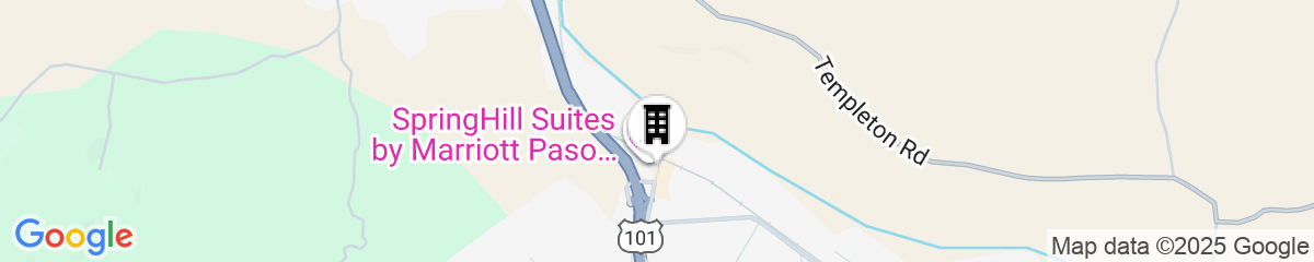 Map for Springhill Suites by Marriott Paso Robles Atascadero