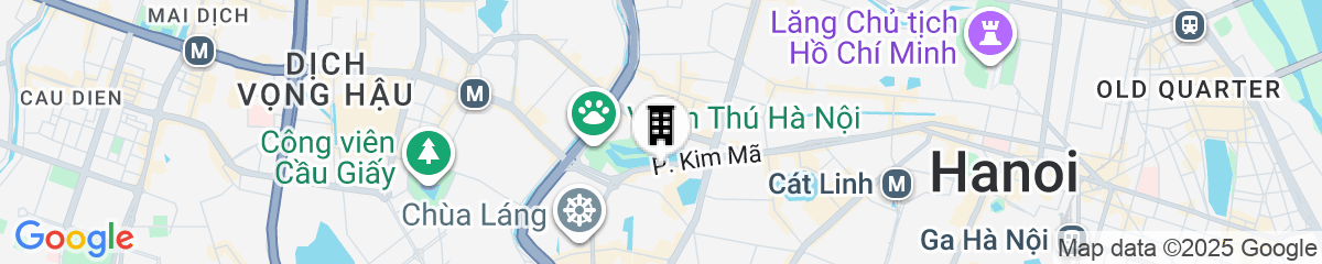 Map for HoLo Kim Ma Hanoi