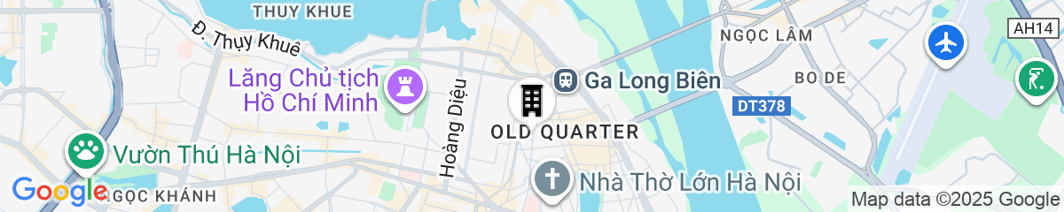 Map for Hanoi Jade Hostel