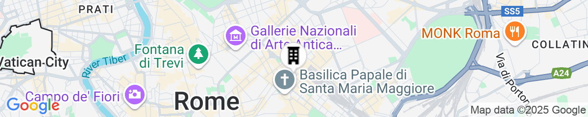 Map for UNA Hotels Decò Roma