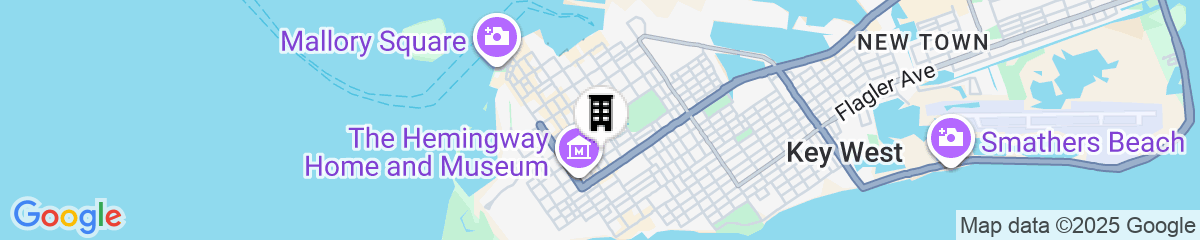 Map for Paradise Inn Key West - Adults Only