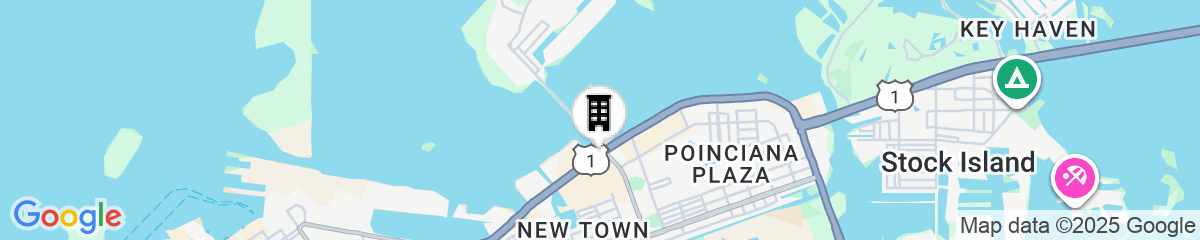 Map for Courtyard by Marriott Key West Waterfront