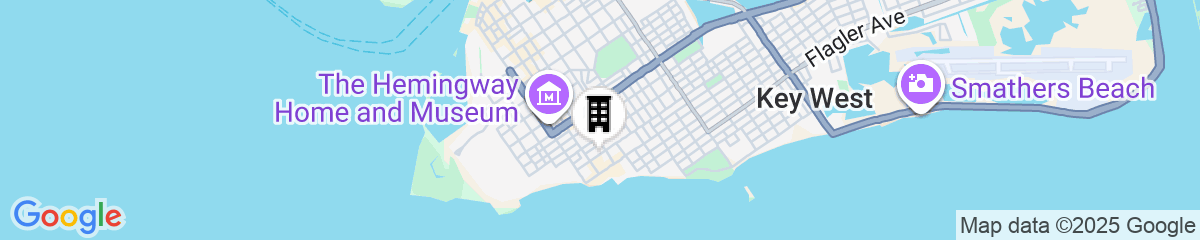 Map for The Southernmost Inn - Adults Only