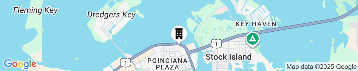 Map for Blue Flamingo Resort Key West