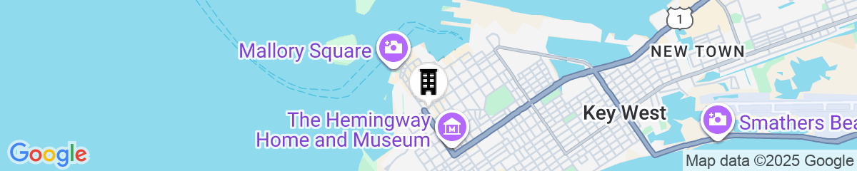 Map for Marrero's Guest Mansion