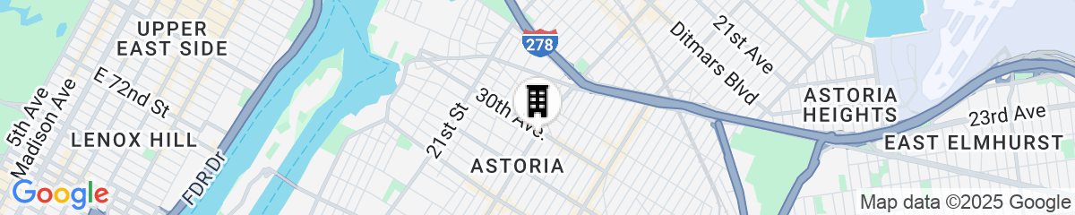 Map for voco Astoria by IHG