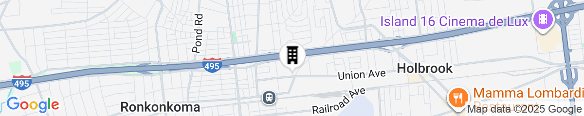 Map for Homewood Suites by Hilton Ronkonkoma