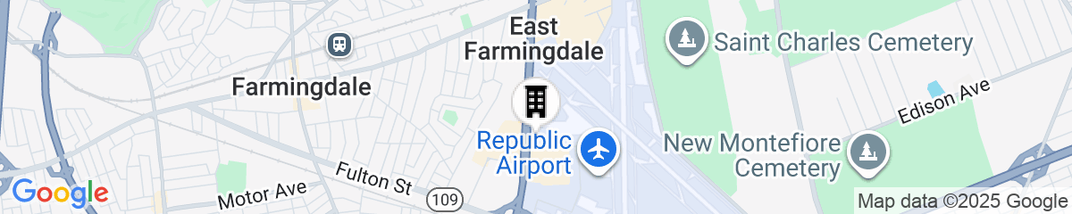 Map for Courtyard by Marriott Republic Aprt Long Island/Farmingdale