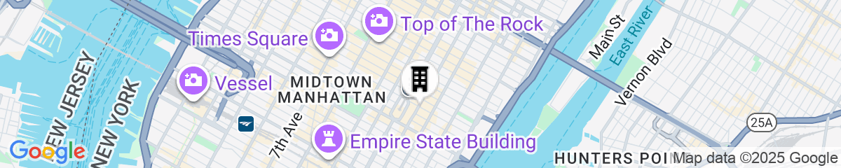 Map for Hotel Boutique at Grand Central