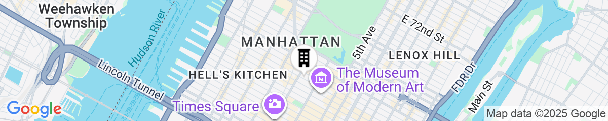 Map for The Luxury Collection Hotel Manhattan Midtown