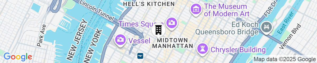 Map for AC Hotel by Marriott New York Times Square