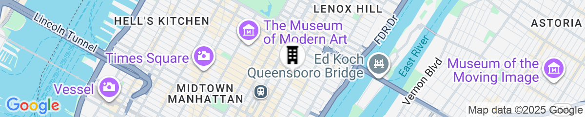 Map for Courtyard New York Manhattan/ Midtown East