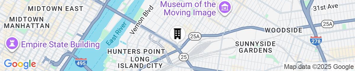 Map for Courtyard Long Island City/New York Manhattan View