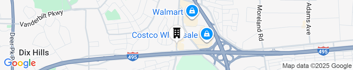 Map for Hampton Inn Long Island / Commack