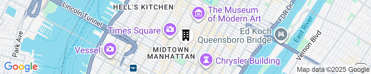 Map for Club Quarters, Times Square - Midtown