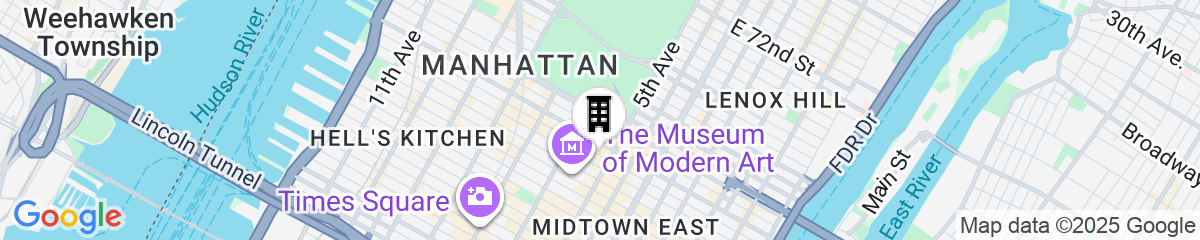 Map for Chambers Hotel Central Park South, Sonder by Marriott Bonvoy