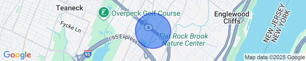 Map for Shared Yard, 4 Mi to Nyc: Englewood Apartment!