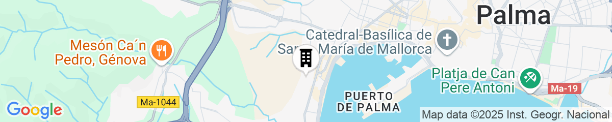 Map for Hotel Zurbarán Palma