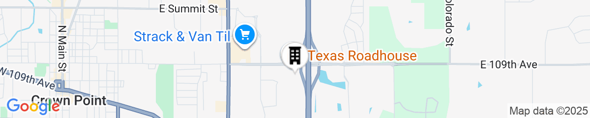 Map for Towneplace Suites By Marriott Crown Point