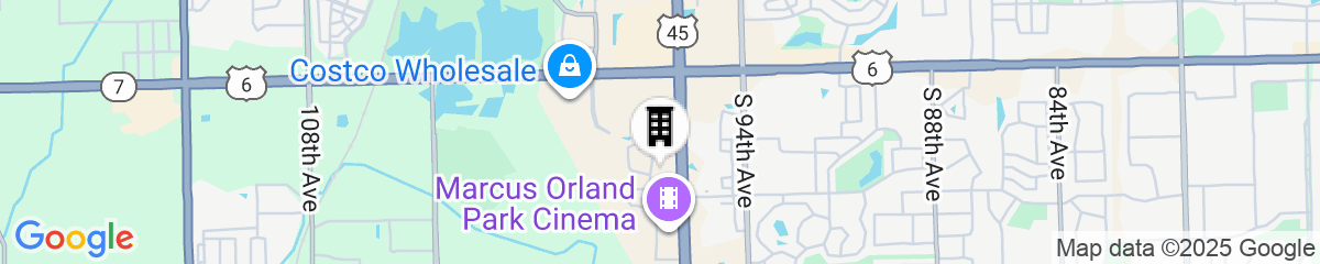 Map for Hampton Inn Chicago Orland Park