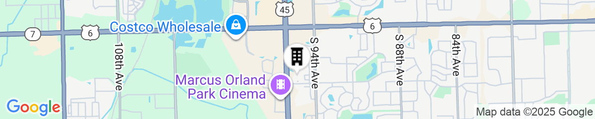 Map for Homewood Suites by Hilton Orland Park