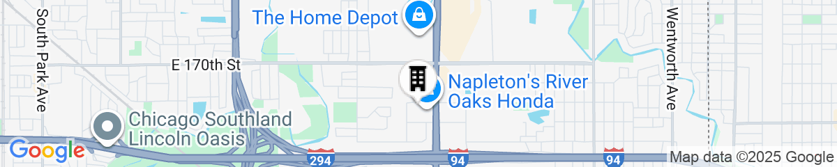 Map for Holiday Inn Express Hotel & Suites Chicago South Lansing by IHG