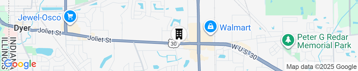 Map for Comfort Inn Schereville