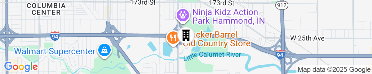 Map for Home2 Suites by Hilton Hammond