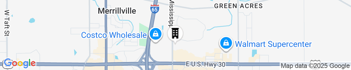 Map for Hilton Garden Inn Merrillville