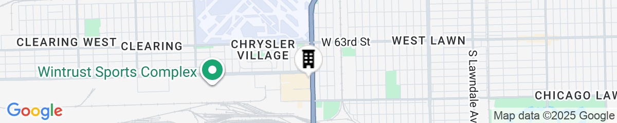 Map for Hampton Inn by Hilton Chicago-Midway Airport