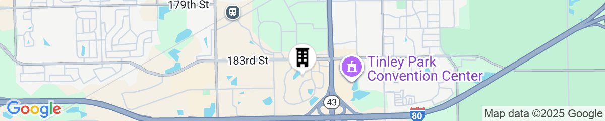 Map for Sleep Inn Tinley Park I-80 near Amphitheatre-Convention Center