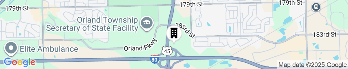 Map for Hilton Garden Inn Chicago/Tinley Park